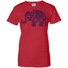 CUTE ANIMALS - Navy Blue Vintage Paisley Elephant Illustration T Shirt & Hoodie